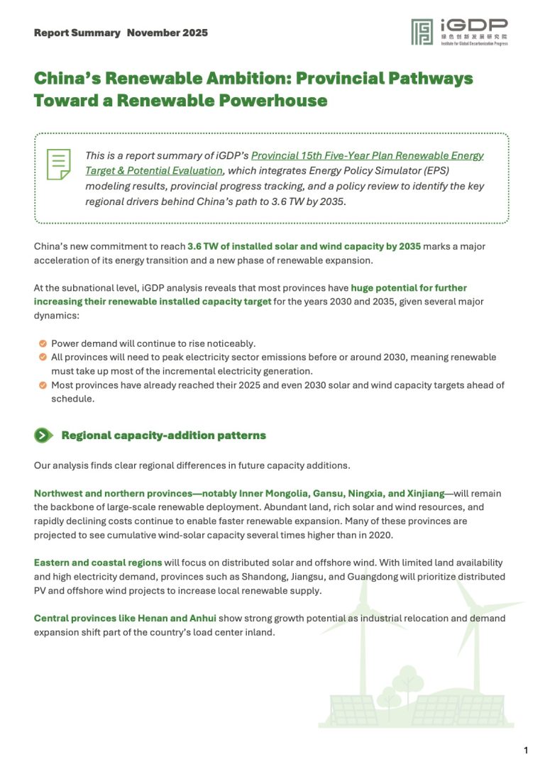 China’s Renewable Ambition: Provincial Pathways Toward a Renewable Powerhouse