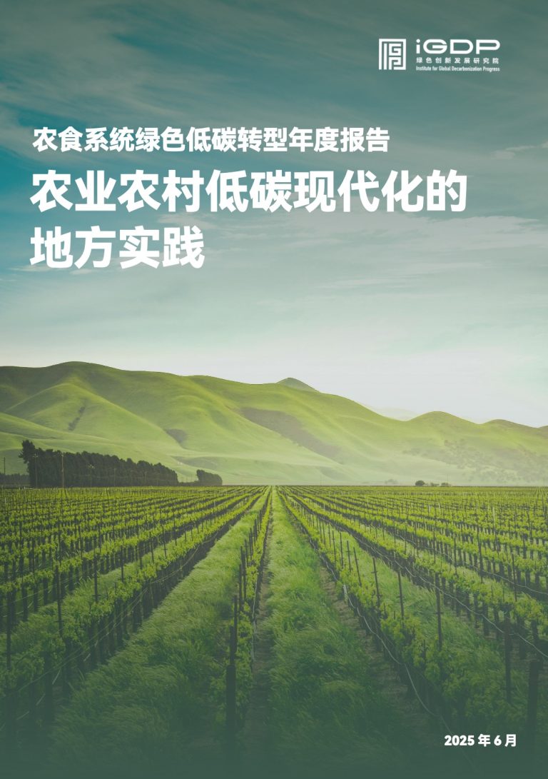 2024 Annual Report Green and Low-Carbon Agri-Food System Practices in China